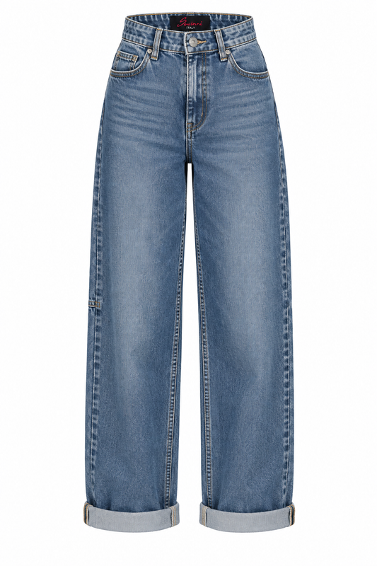 Jeans Barrel Medium Blue