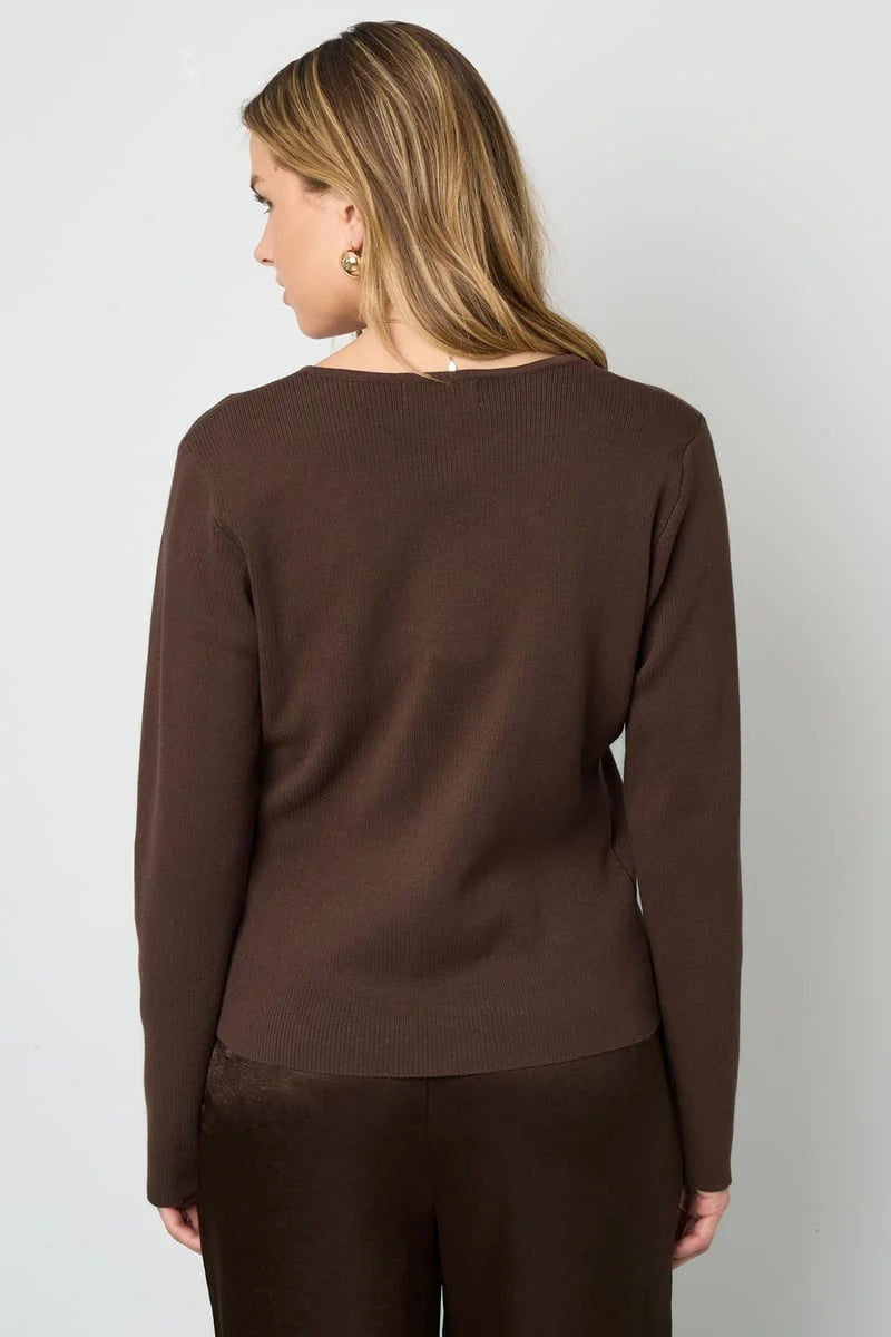 Golden Touch Cardigan - brún