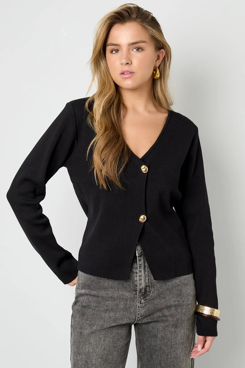 Golden Touch Cardigan - svört