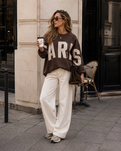 MOOIJ - PARIS peysa - Coffee